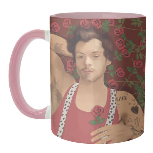 Harry Bed of Roses - unique mug by AbiGoLucky