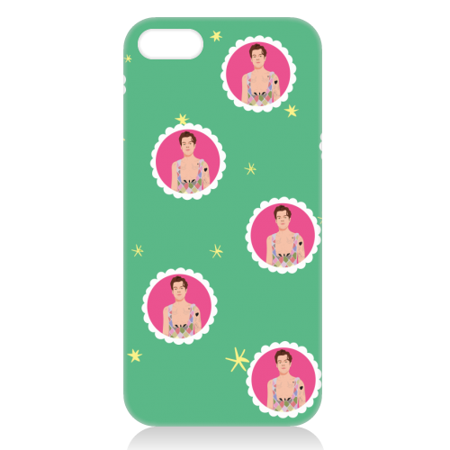 Harry Pretty in Pink And Green - unique phone case by Laura Lonsdale