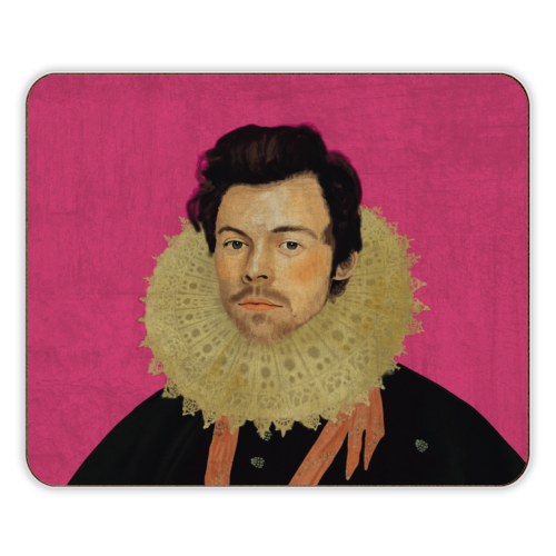 Harry Renaissance Painting Pink - designer placemat by AbiGoLucky