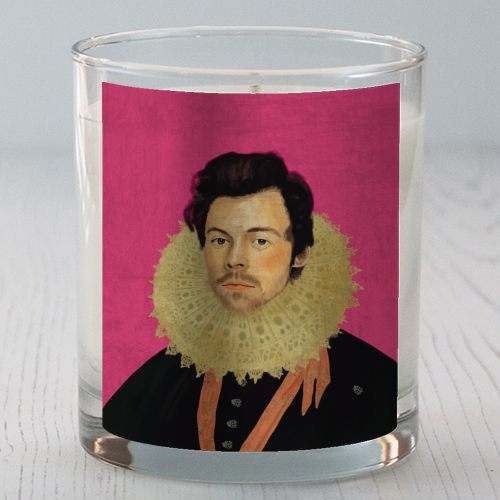 Harry Renaissance Painting Pink - scented candle by AbiGoLucky