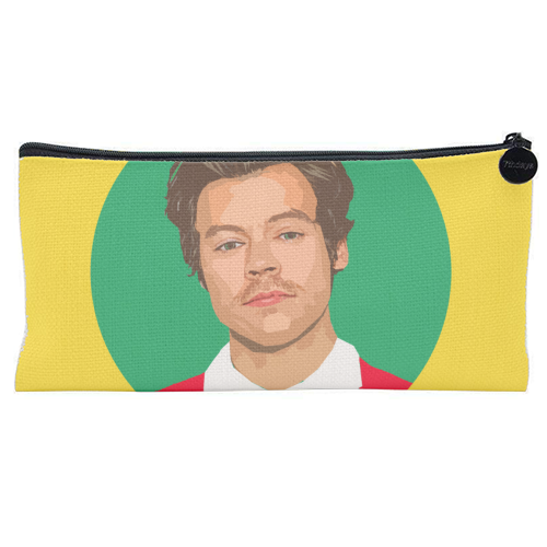 HARRY YELLOW - flat pencil case by DOLLY WOLFE