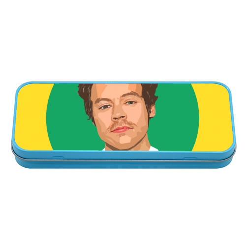 HARRY YELLOW - tin pencil case by DOLLY WOLFE