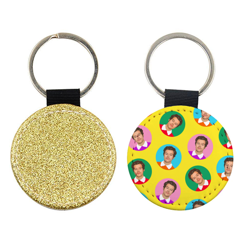 Hazza Balls Yellow - keyring by DOLLY WOLFE