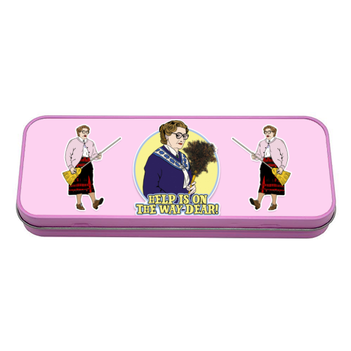 Help is on the way dear! - tin pencil case by Bite Your Granny