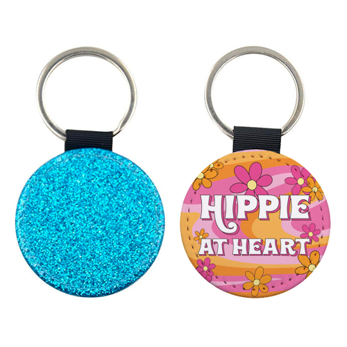 Hippie At Heart - keyring by Laura Lonsdale