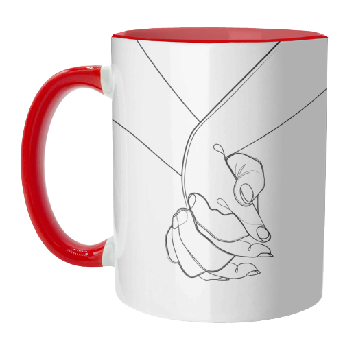 Holding on to you - unique mug by Adam Regester