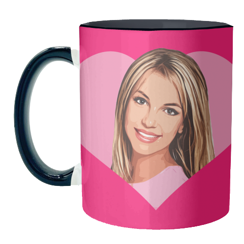 I HEART BRITNEY - unique mug by DOLLY WOLFE