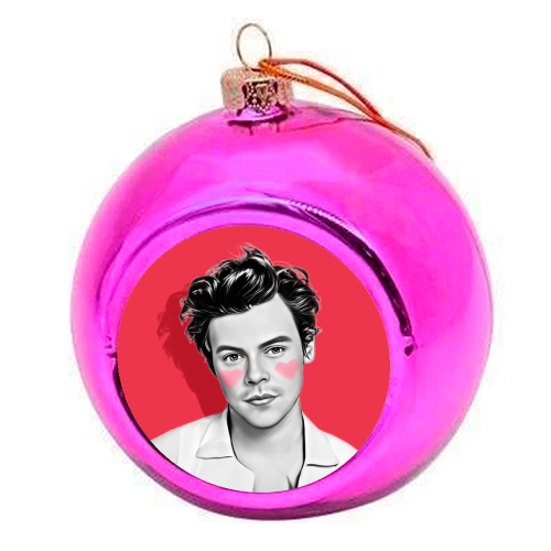 I HEART HARRY - colourful christmas bauble by DOLLY WOLFE