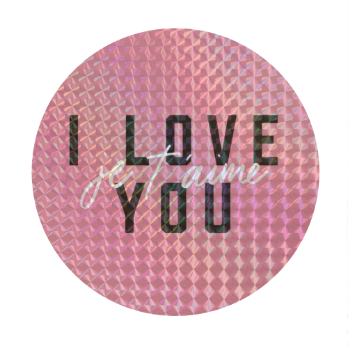 I Love You - Circle Sticker by The Native State