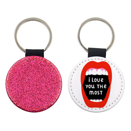 I Love You The Most - keyring by Adam Regester