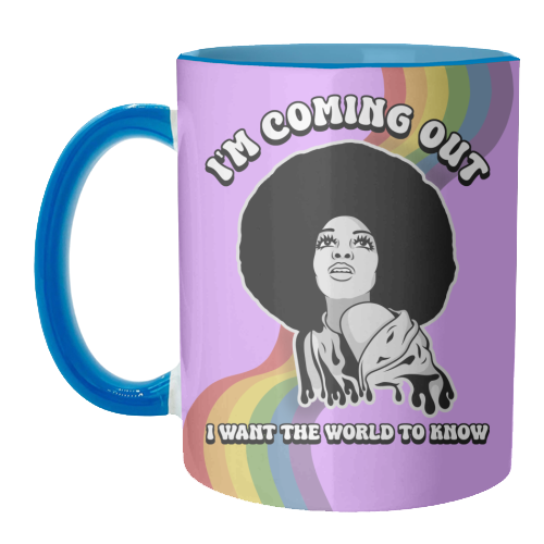 I'm Coming Out - Diana Ross - unique mug by Amy Farmer