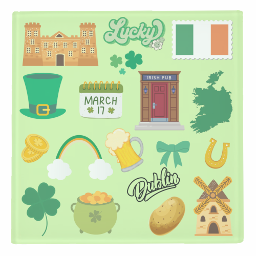 Ireland - personalised beer coaster by Lilly Rose