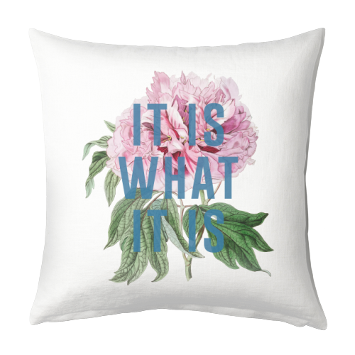 It Is What It Is - designed cushion by The 13 Prints