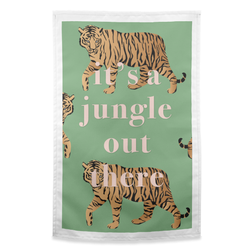 It's A Jungle Out There - funny tea towel by Kind of Simple Designs