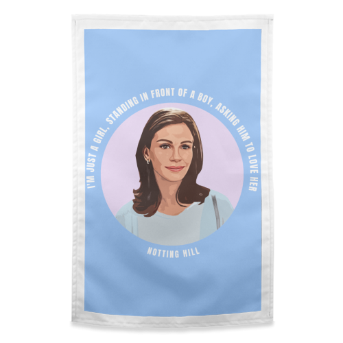 Just a Girl - funny tea towel by DOLLY WOLFE