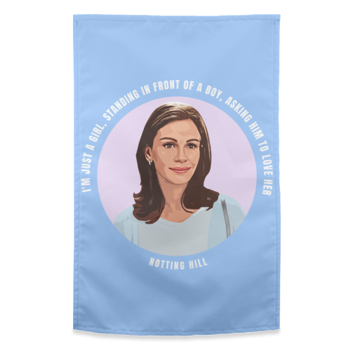 Just a Girl - funny tea towel by DOLLY WOLFE