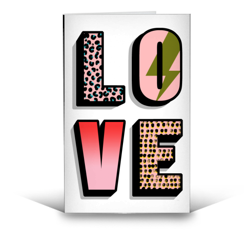 L O V E - funny greeting card by Nichola Cowdery