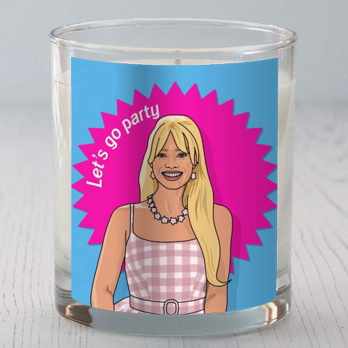 Let's go party - scented candle by The Girl Next Draw