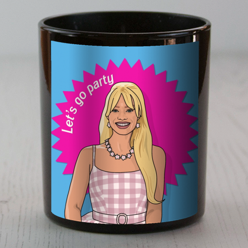 Let's go party - scented candle by The Girl Next Draw