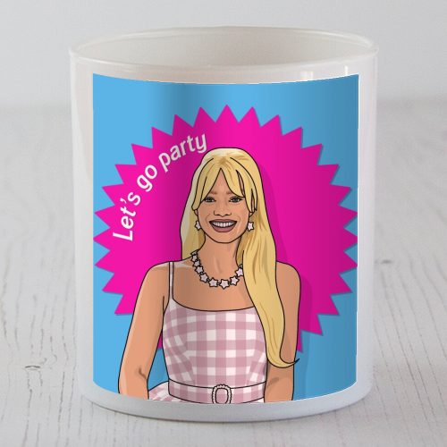 Let's go party - scented candle by The Girl Next Draw