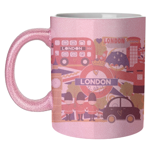 London Baby! - unique mug by Giddy Kipper