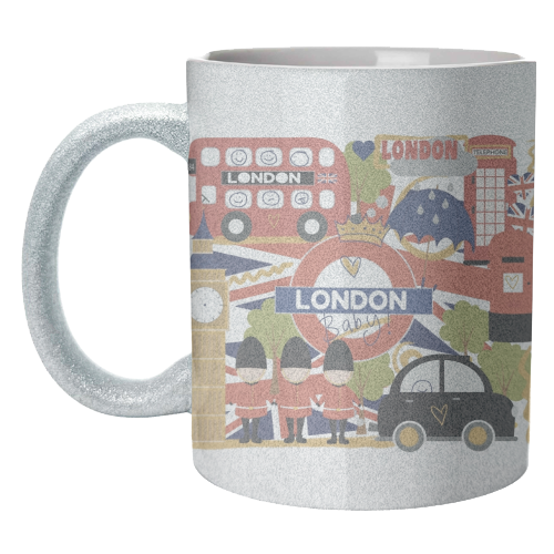 London Baby! - unique mug by Giddy Kipper