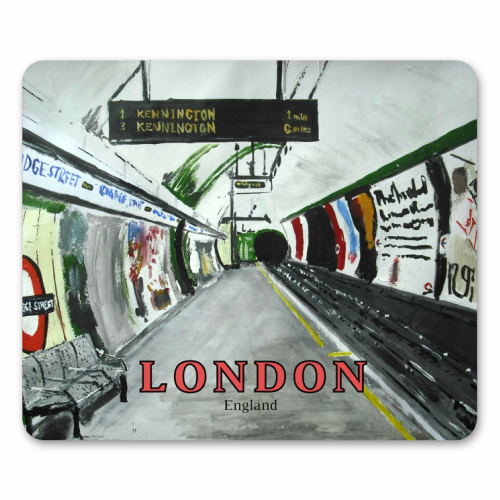 London Underground Goodge Street - mouse mat by James Jefferson Peart