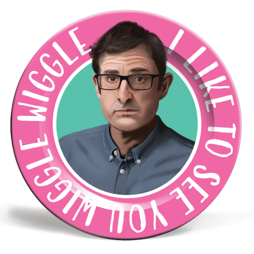 Louis Theroux - ceramic dinner plate by AbiGoLucky