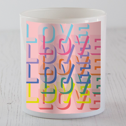 Love in rainbows - scented candle by Luxe and Loco