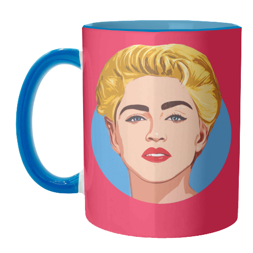 Queen of Pop - unique mug by DOLLY WOLFE