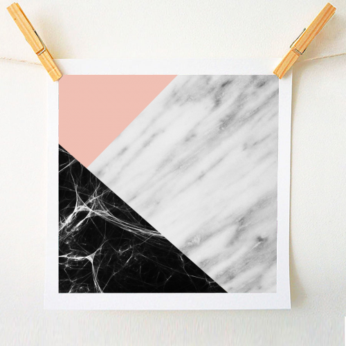 Marble Collage - A1 - A4 art print by EMANUELA CARRATONI