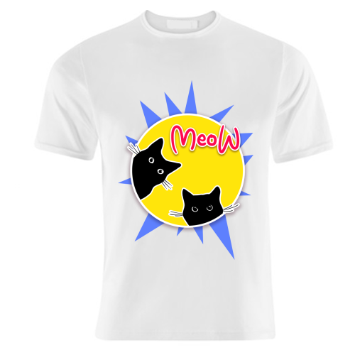 Meow - unique t shirt by Bite Your Granny