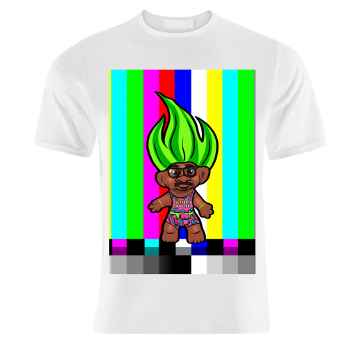 Mr Motivator 90s Troll - unique t shirt by Niomi Fogden