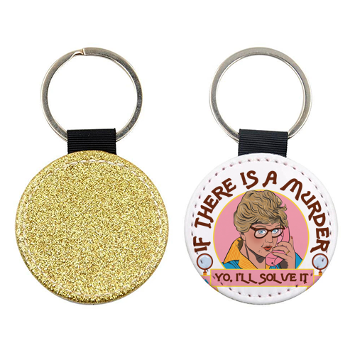 Murder She Wrote - I'll Solve It - keyring by Niomi Fogden