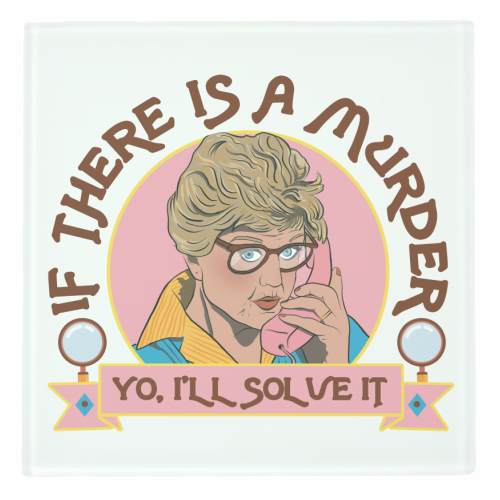 Murder She Wrote - I'll Solve It - personalised beer coaster by Niomi Fogden