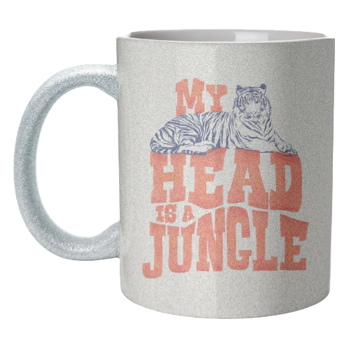 My Head Is A Jungle - unique mug by Ania Wieclaw