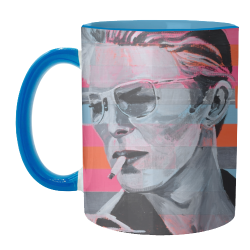 Neon Bowie - unique mug by Kirstie Taylor