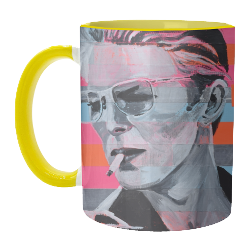 Neon Bowie - unique mug by Kirstie Taylor