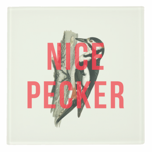 Nice Pecker - personalised beer coaster by The 13 Prints