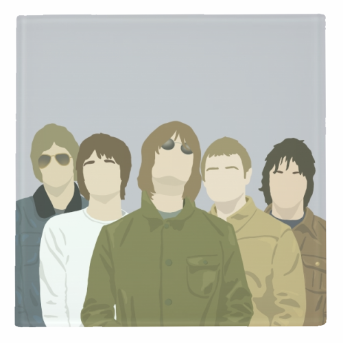 Oasis - personalised beer coaster by Cheryl Boland