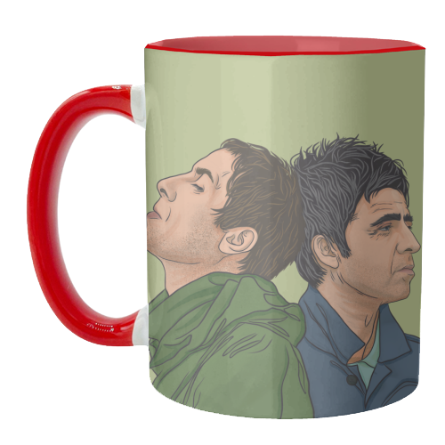 Oasis Reunion - unique mug by Claire Atwood