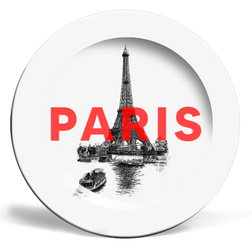 Paris - ceramic dinner plate by The 13 Prints