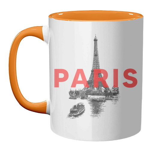 Paris - unique mug by The 13 Prints