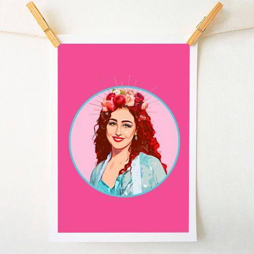 PINK CHAPPELL - A1 - A4 art print by DOLLY WOLFE