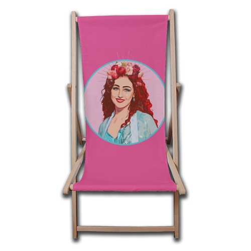 PINK CHAPPELL - canvas deck chair by DOLLY WOLFE