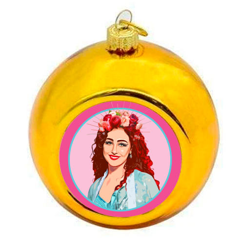 PINK CHAPPELL - colourful christmas bauble by DOLLY WOLFE