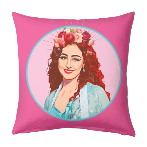 PINK CHAPPELL - designed cushion by DOLLY WOLFE