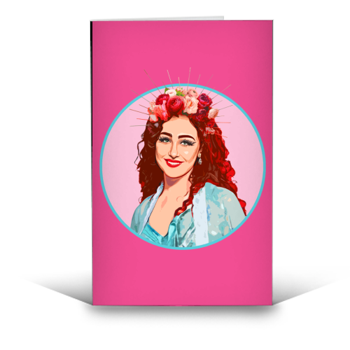 PINK CHAPPELL - funny greeting card by DOLLY WOLFE