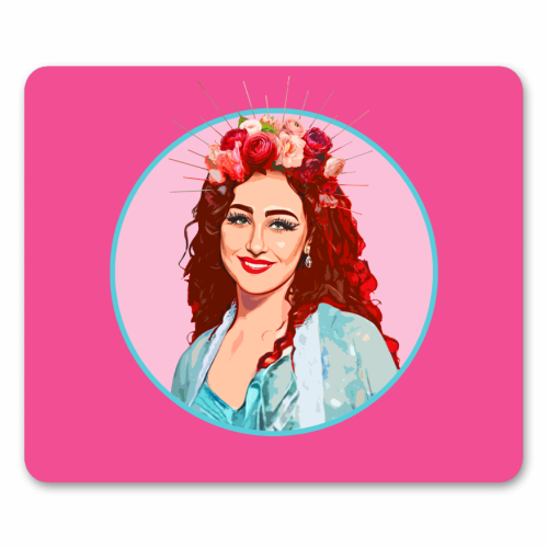 PINK CHAPPELL - mouse mat by DOLLY WOLFE