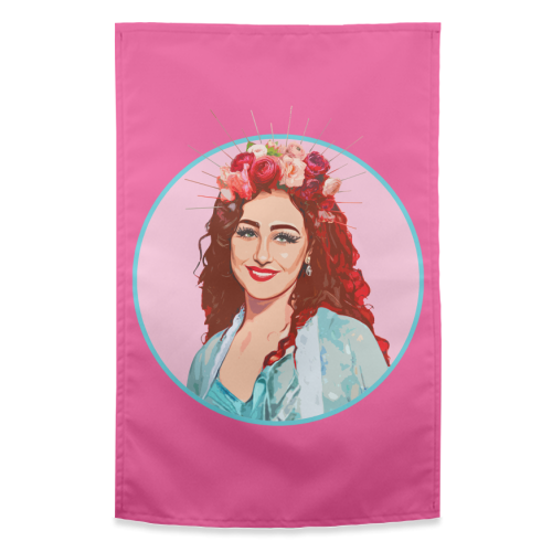 PINK CHAPPELL - funny tea towel by DOLLY WOLFE